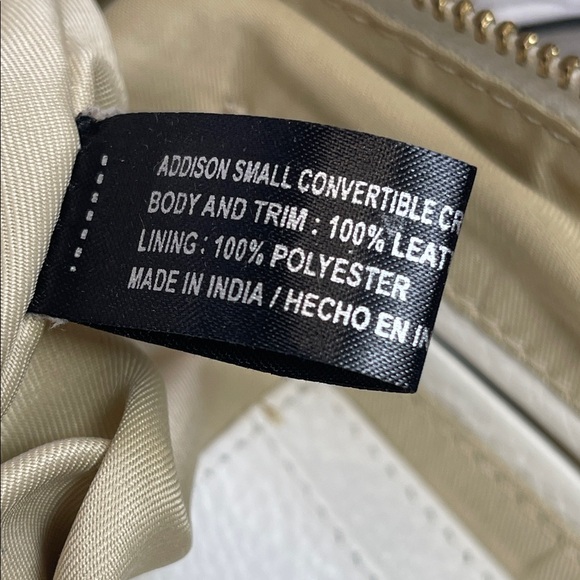 Lodis Ivory Leather Crossbody Bag - Picture 11 of 13